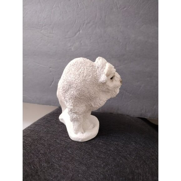 Stone Critters White Buffalo Figurine SC-459 UDC 1992 4" Animal Bison Statue - Picture 9 of 9